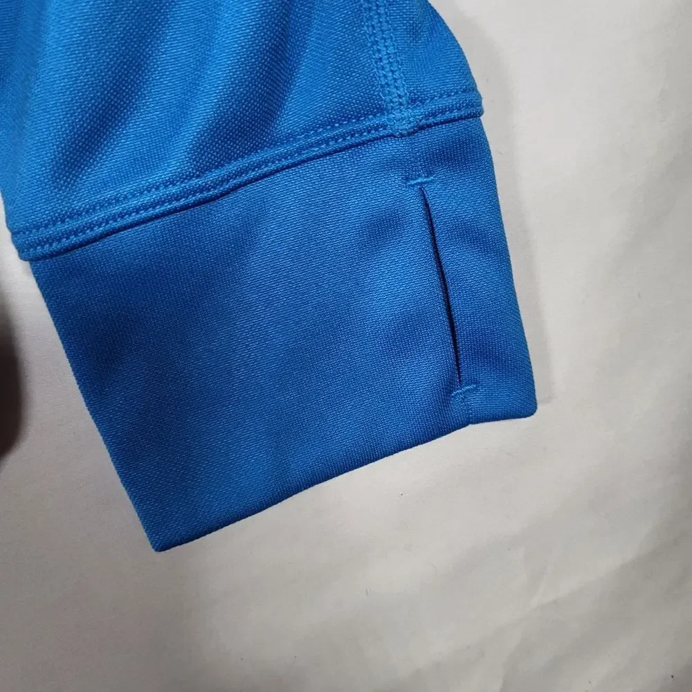 Nike Running Dri-Fit Men's Medium Blue Black‎ 1/4 Zip Pullover Thumbholes